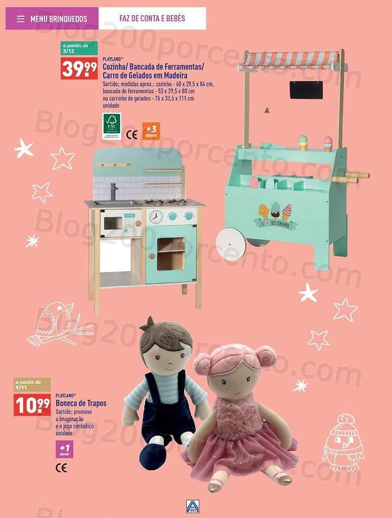 Antevisão Folheto ALDI Brinquedos Natal