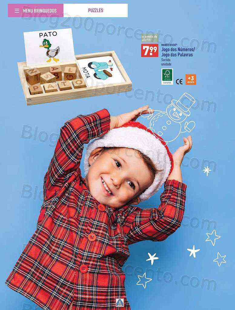Antevisão Folheto ALDI Brinquedos Natal
