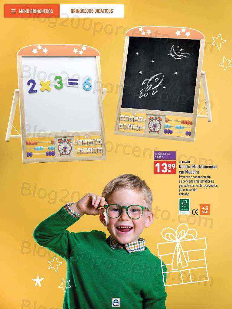 Antevisão Folheto ALDI Brinquedos Natal