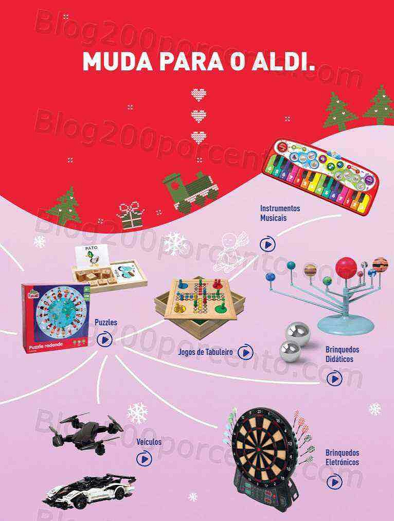 Antevisão Folheto ALDI Brinquedos Natal