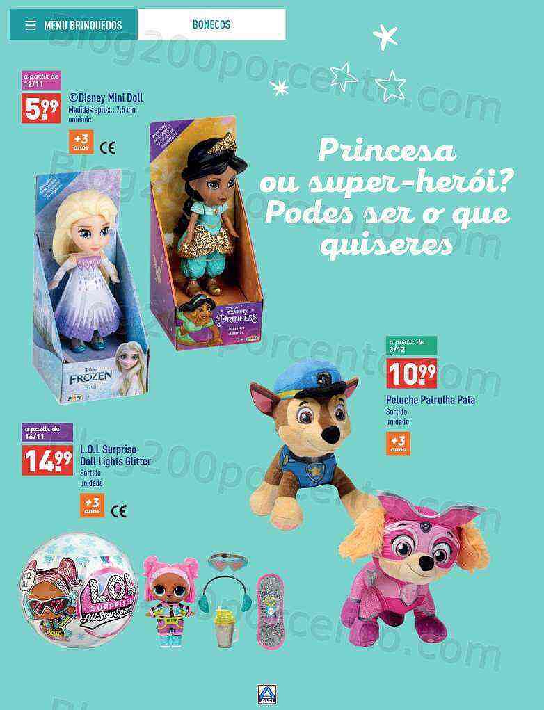 Antevisão Folheto ALDI Brinquedos Natal
