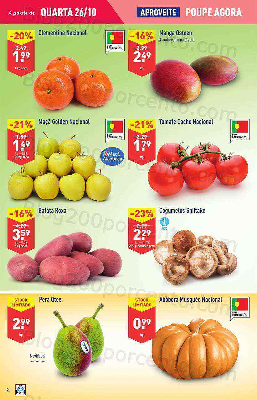 Antevisão Folheto ALDI Promoções de 26 outubro a 1 novembro