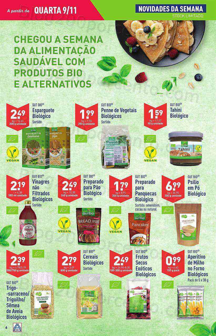 Antevisão Folheto ALDI Promoções de 9 a 15 novembro