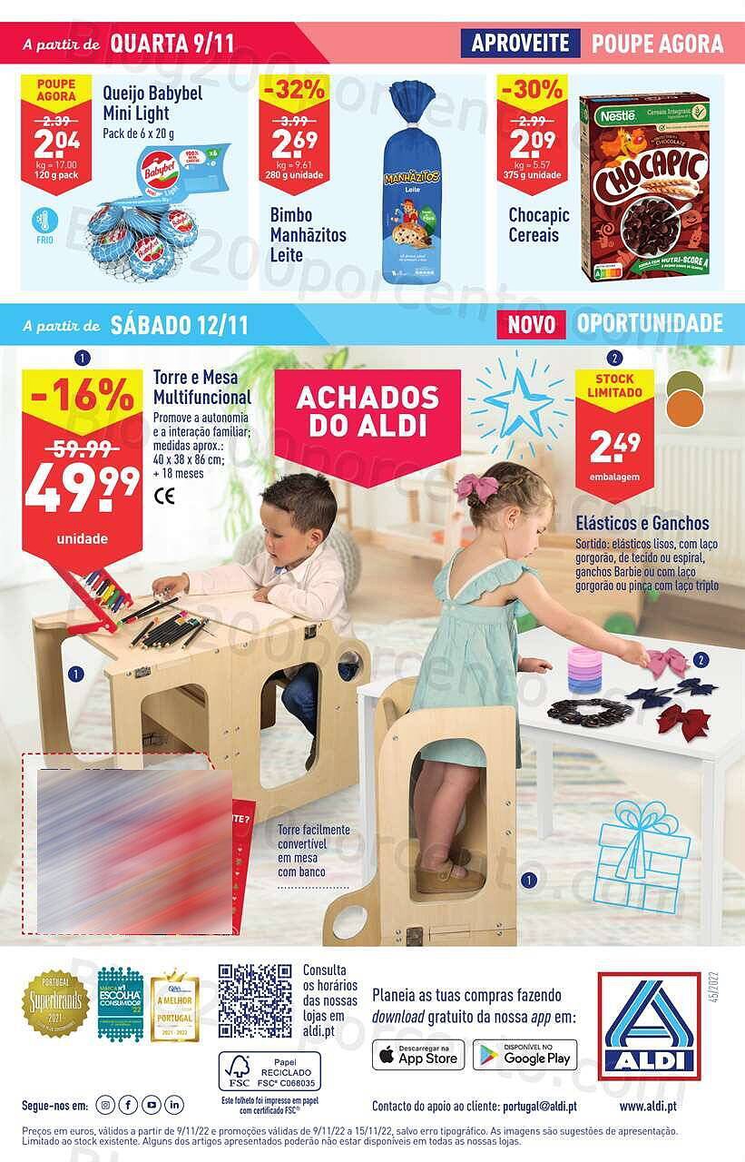 Antevisão Folheto ALDI Promoções de 9 a 15 novembro