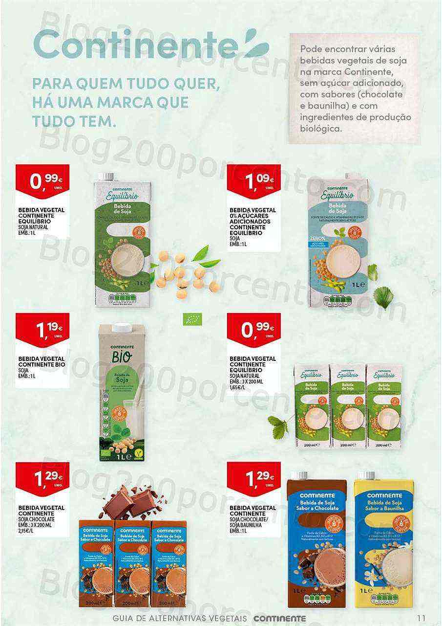 Antevisão Folheto CONTINENTE Alternativas Vegetais Promoções de 25 outubro a 13 novembro