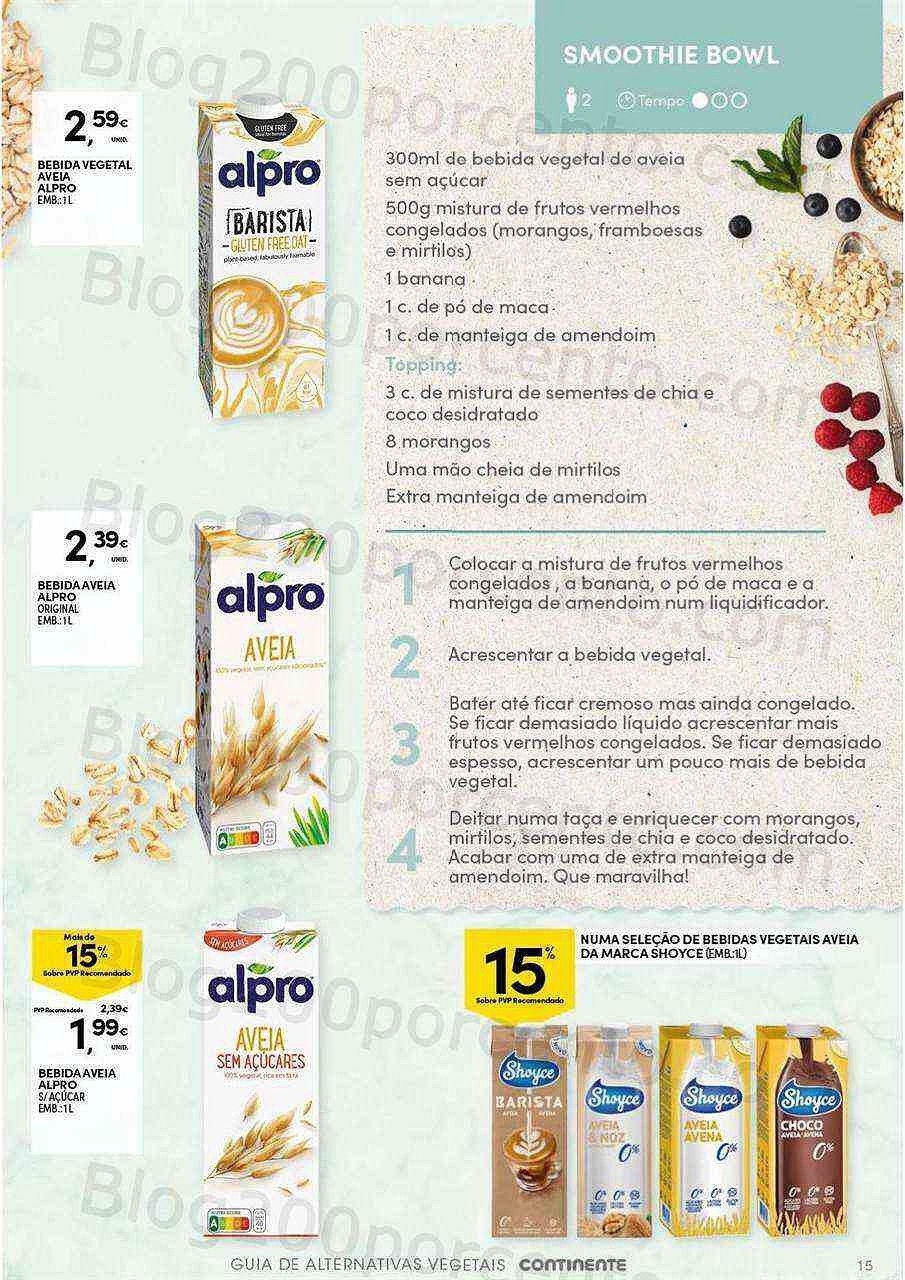Antevisão Folheto CONTINENTE Alternativas Vegetais Promoções de 25 outubro a 13 novembro