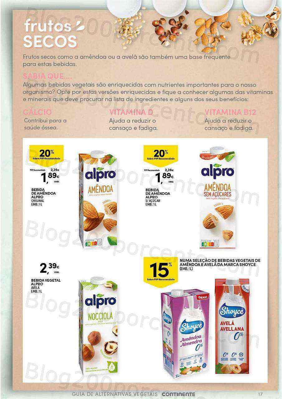 Antevisão Folheto CONTINENTE Alternativas Vegetais Promoções de 25 outubro a 13 novembro