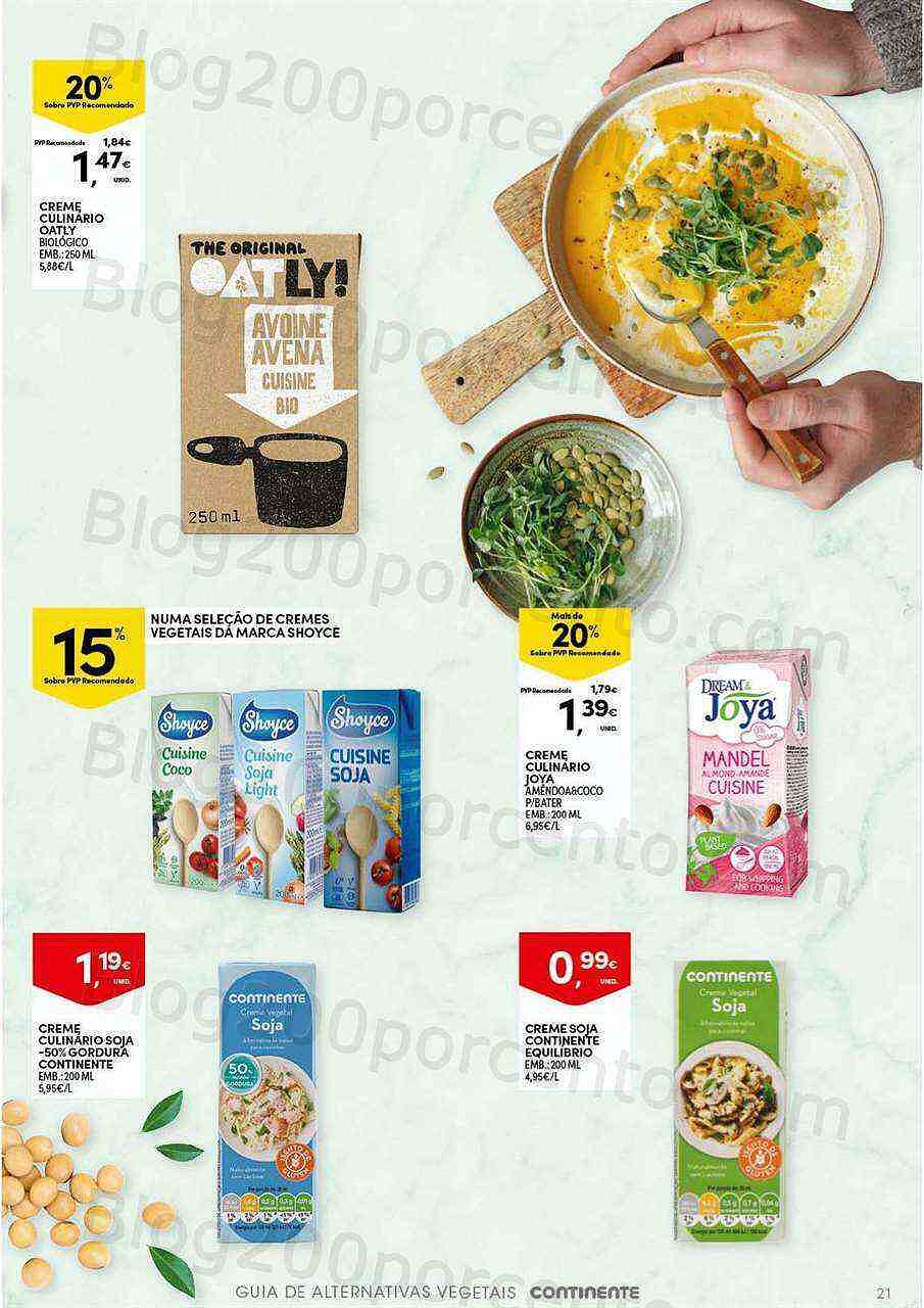 Antevisão Folheto CONTINENTE Alternativas Vegetais Promoções de 25 outubro a 13 novembro