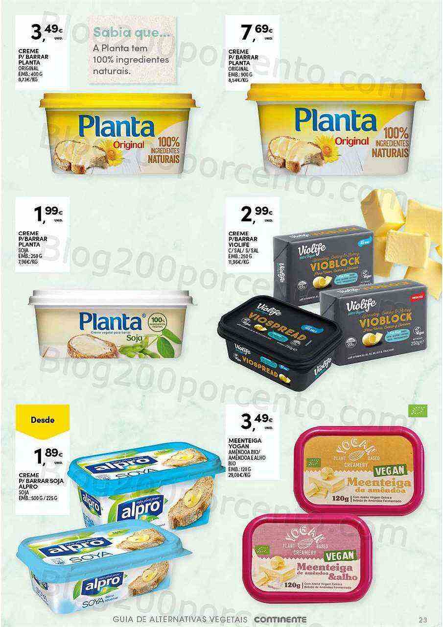 Antevisão Folheto CONTINENTE Alternativas Vegetais Promoções de 25 outubro a 13 novembro