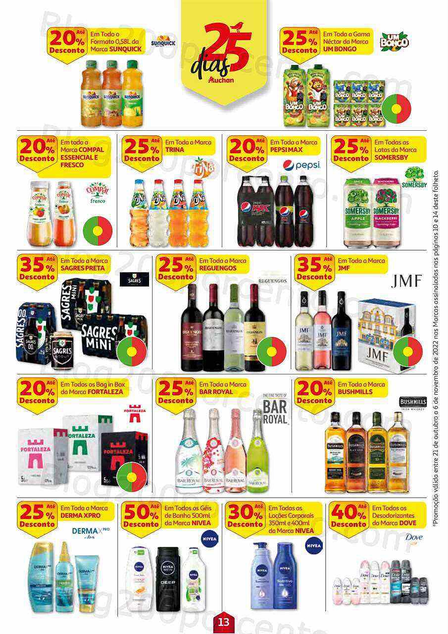 Antevisão Folheto AUCHAN Promoções de 21 outubro a 6 novembro