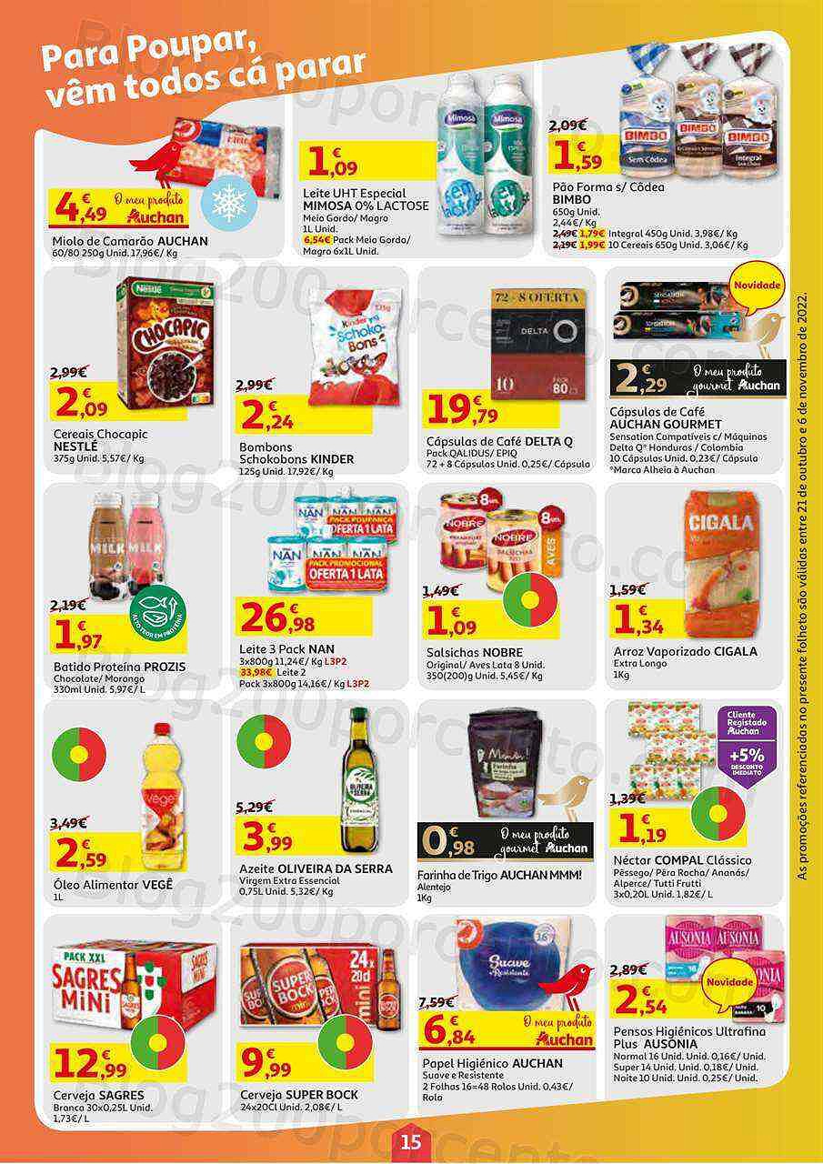 Antevisão Folheto AUCHAN Promoções de 21 outubro a 6 novembro