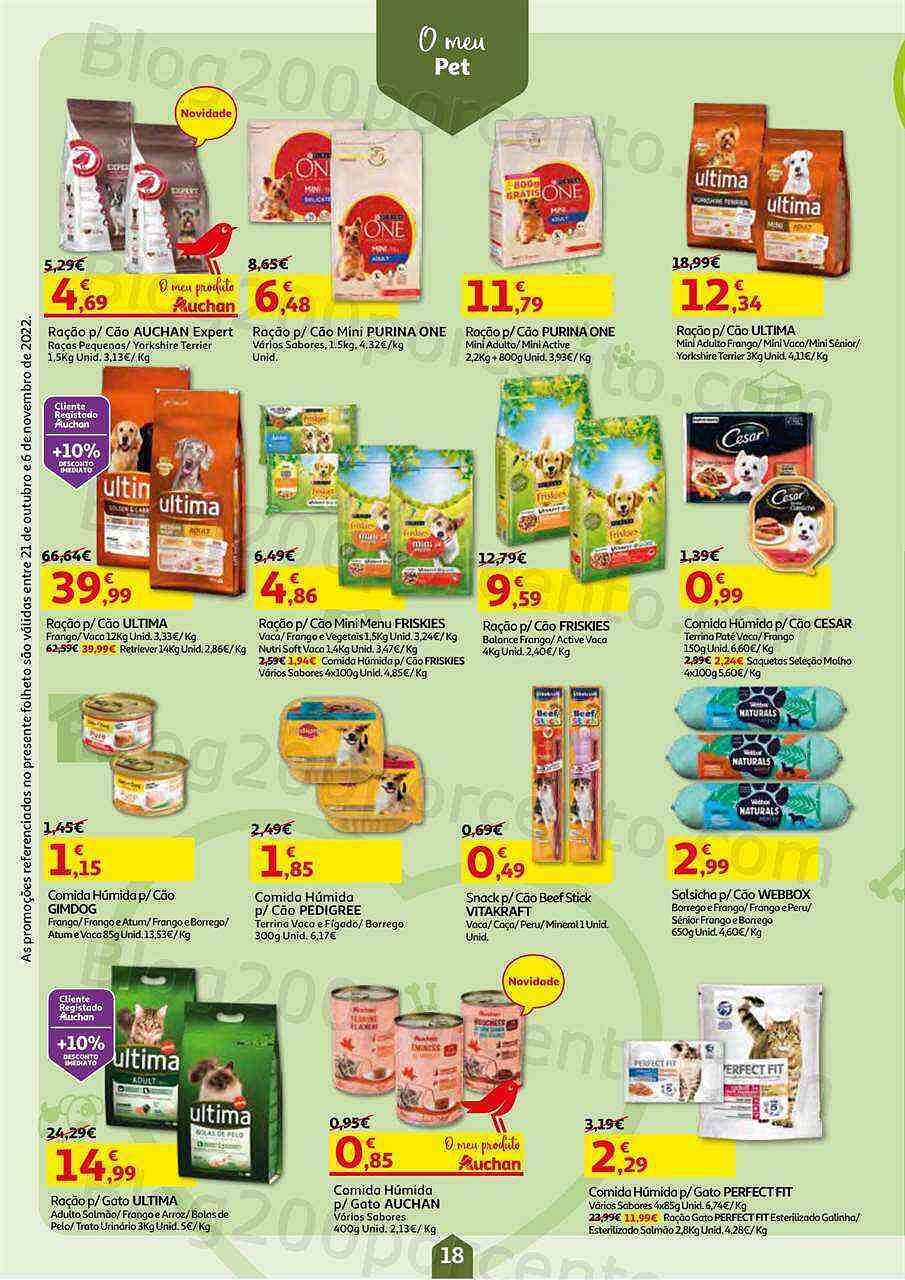 Antevisão Folheto AUCHAN Promoções de 21 outubro a 6 novembro