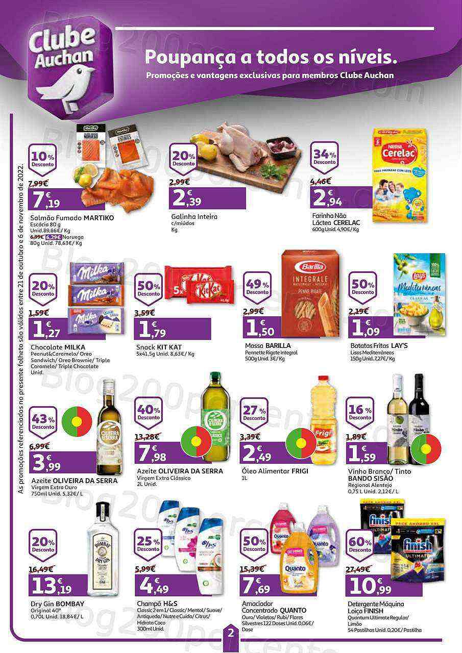 Antevisão Folheto AUCHAN Promoções de 21 outubro a 6 novembro