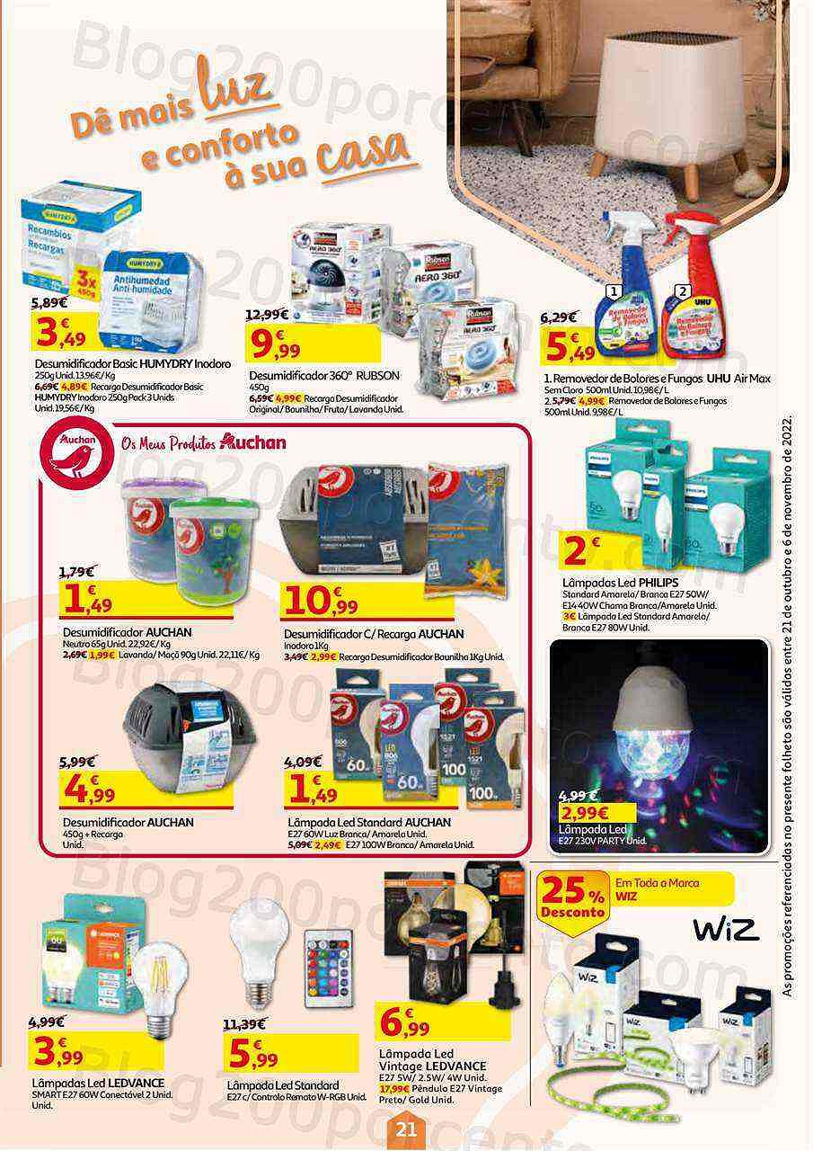 Antevisão Folheto AUCHAN Promoções de 21 outubro a 6 novembro