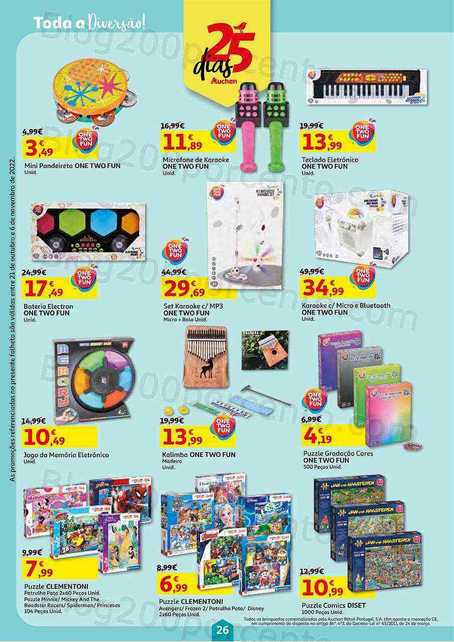 Antevisão Folheto AUCHAN Promoções de 21 outubro a 6 novembro