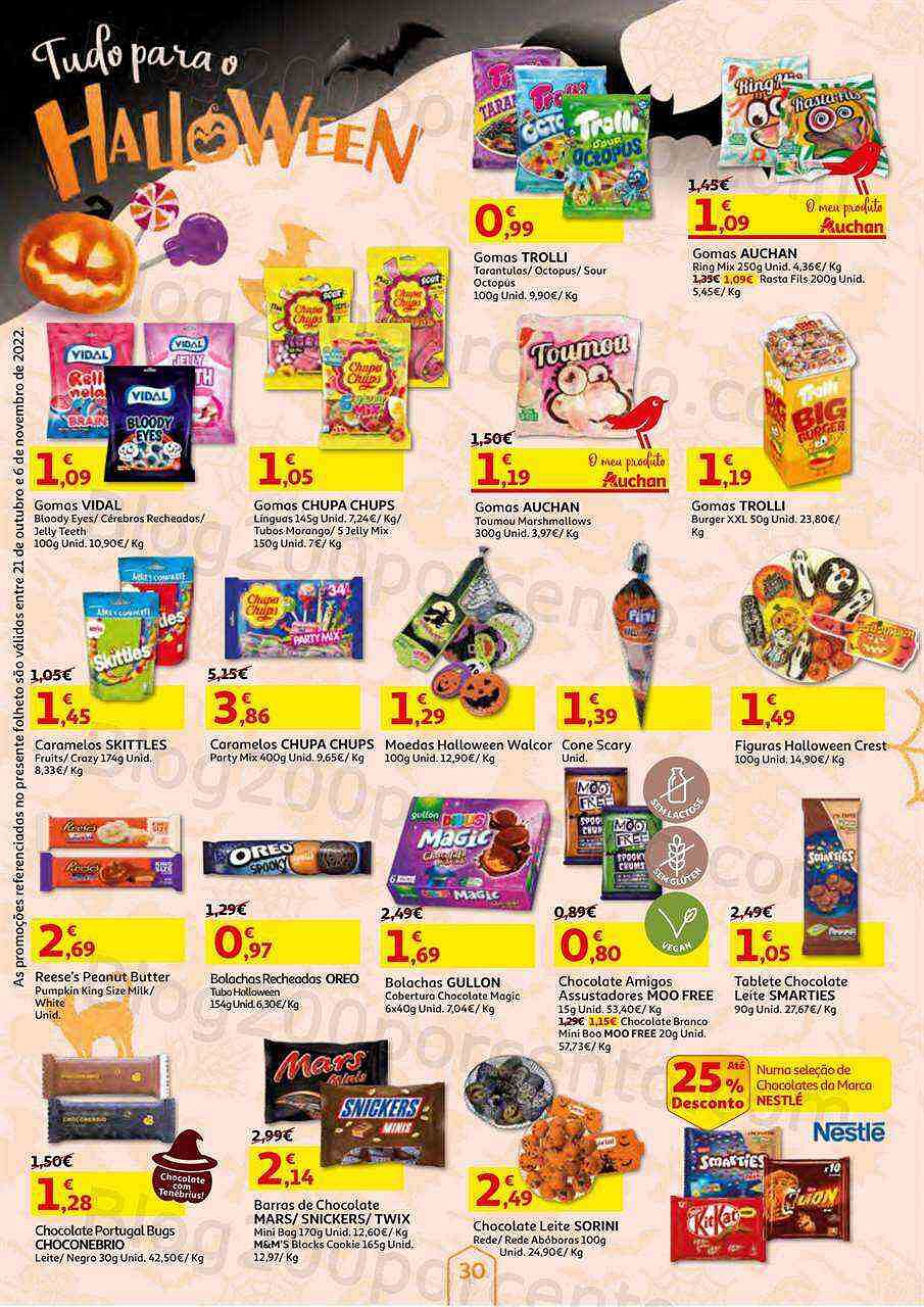 Antevisão Folheto AUCHAN Halloween Promoções de 21 outubro a 6 novembro