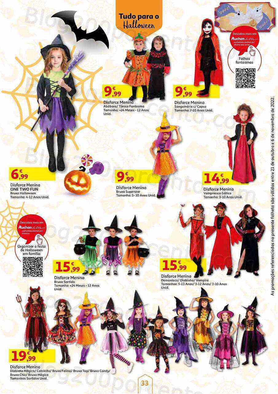 Antevisão Folheto AUCHAN Halloween Promoções de 21 outubro a 6 novembro