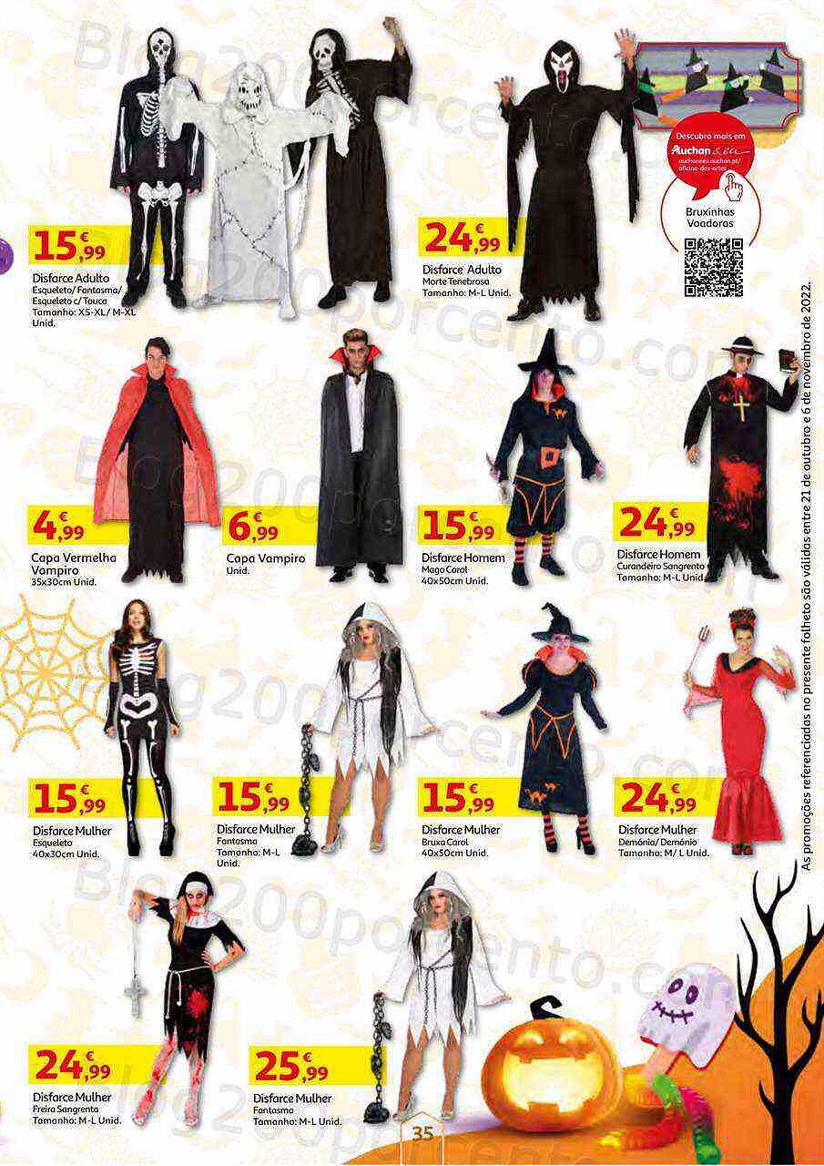 Antevisão Folheto AUCHAN Halloween Promoções de 21 outubro a 6 novembro