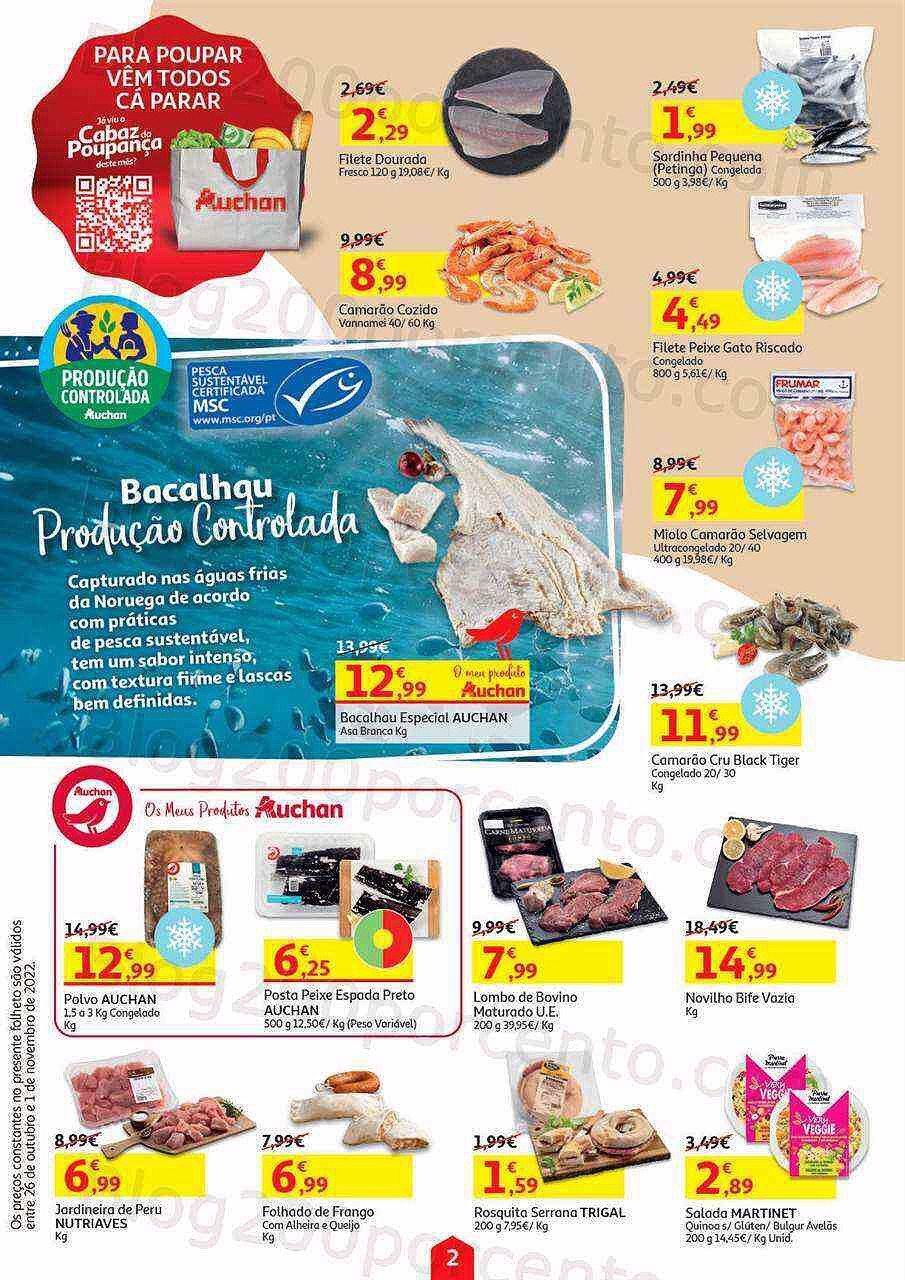 Antevisão Folheto AUCHAN Promoções de 26 outubro a 1 novembro