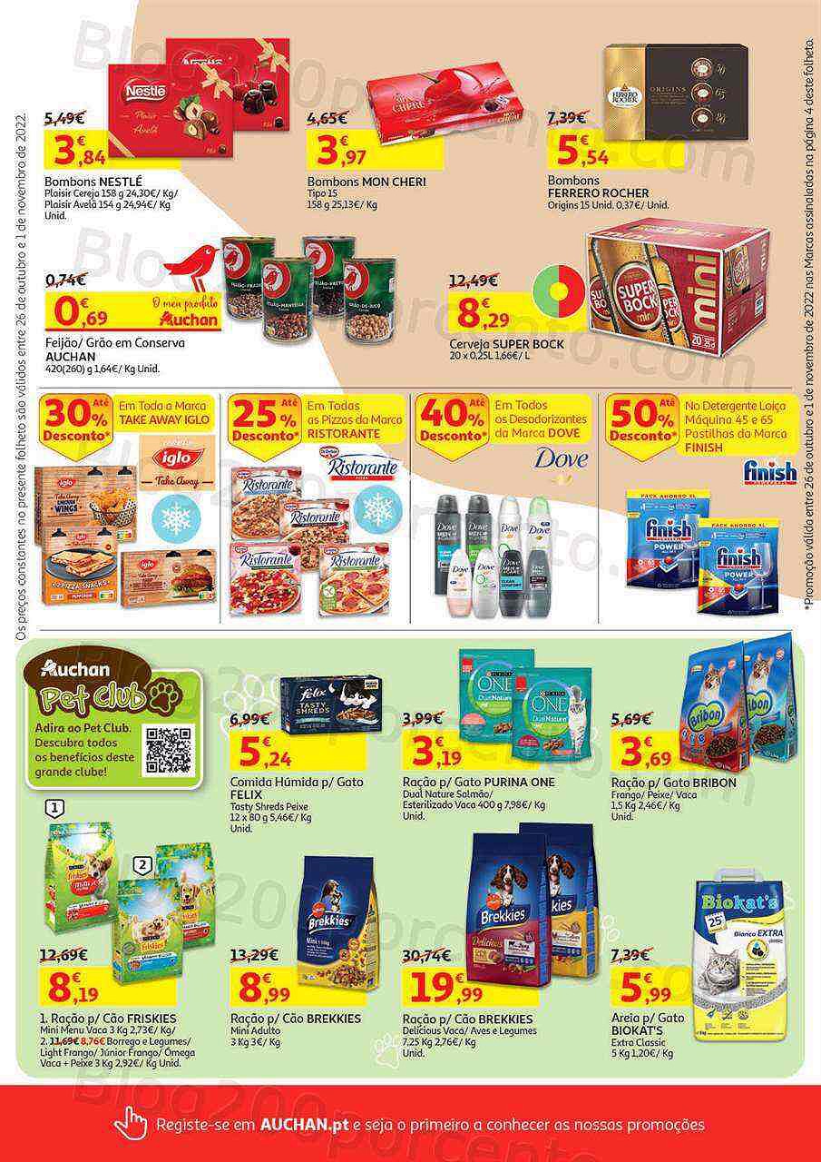 Antevisão Folheto AUCHAN Promoções de 26 outubro a 1 novembro