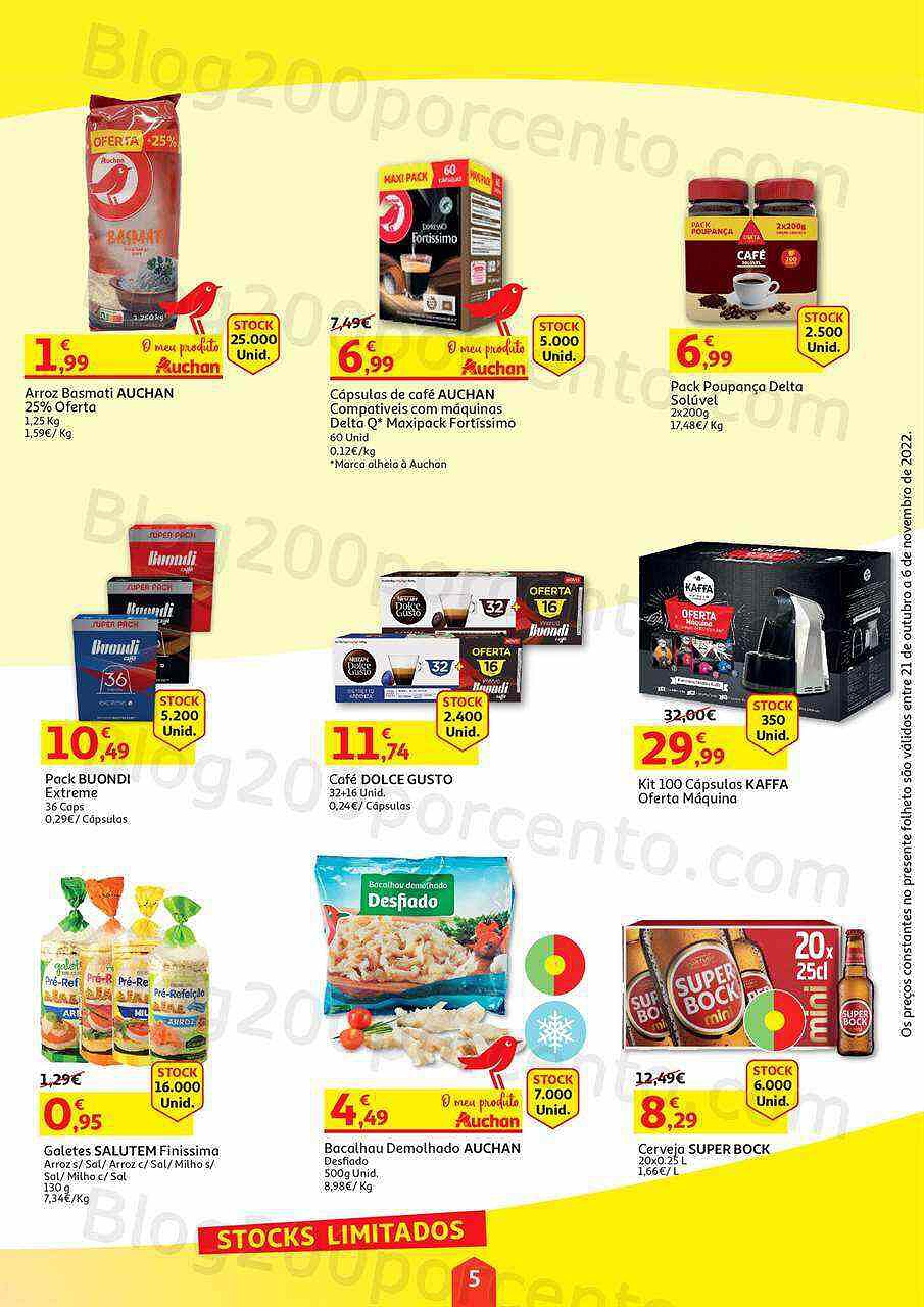Antevisão Folheto AUCHAN Agora ou Nunca Promoções de 21 outubro a 6 novembro