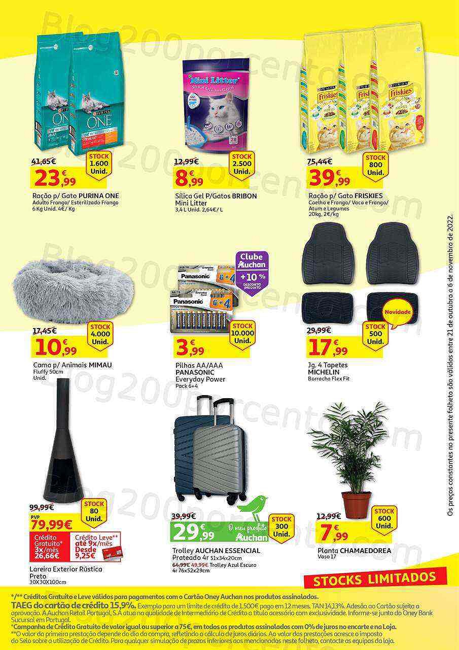 Antevisão Folheto AUCHAN Agora ou Nunca Promoções de 21 outubro a 6 novembro