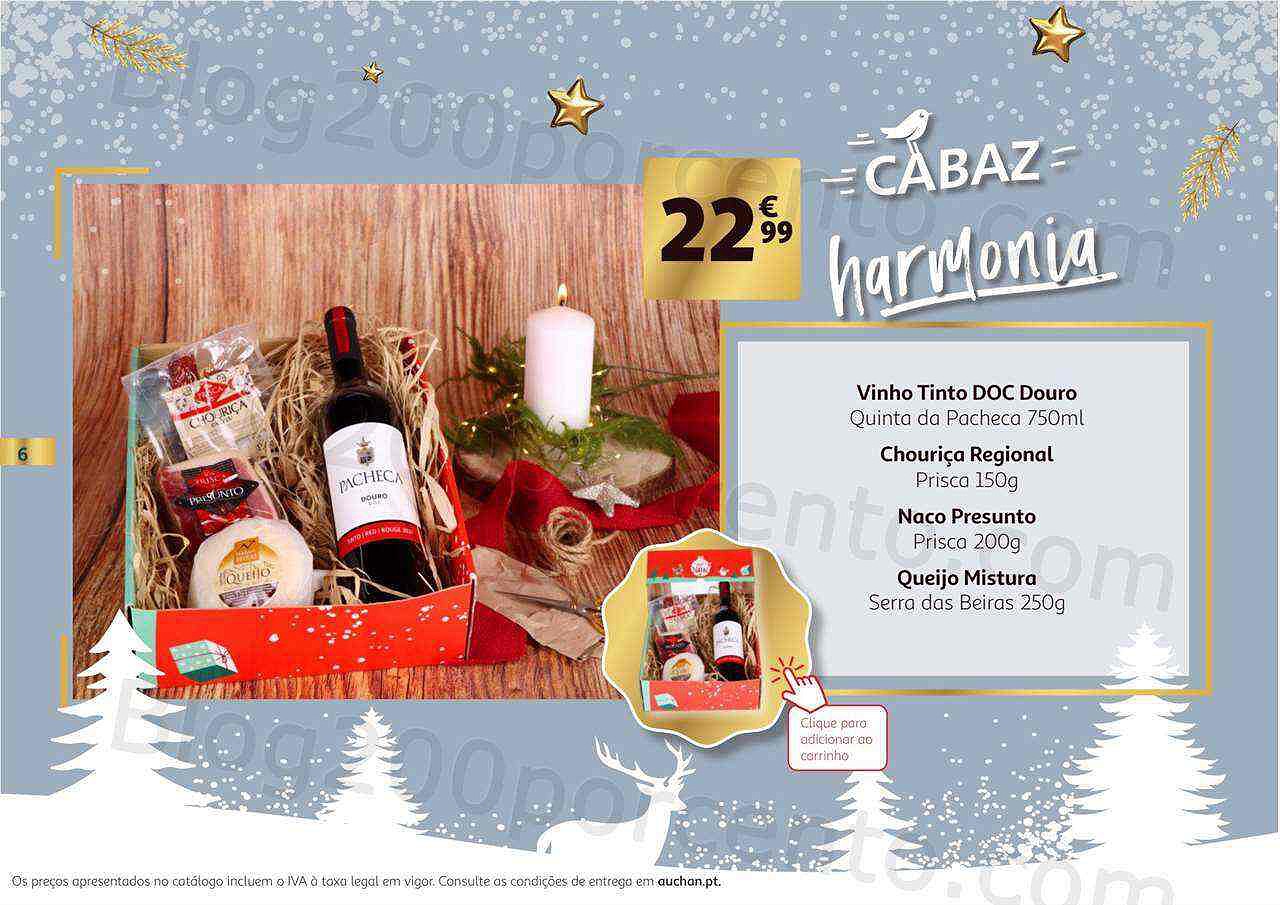 Antevisão Folheto AUCHAN Cabazes de Natal Promoções de 3 novembro a 24 dezembro