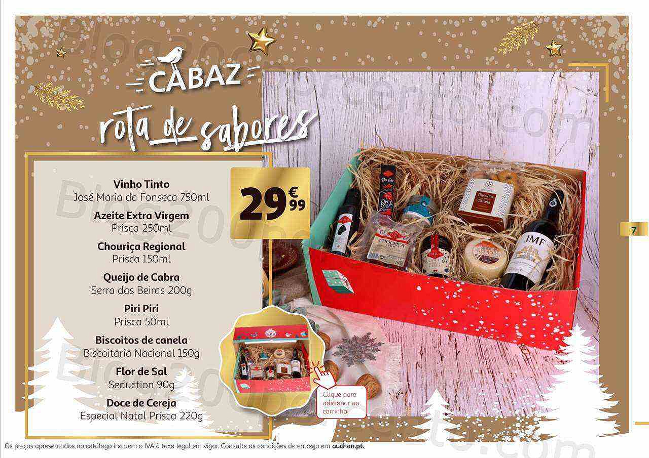 Antevisão Folheto AUCHAN Cabazes de Natal Promoções de 3 novembro a 24 dezembro