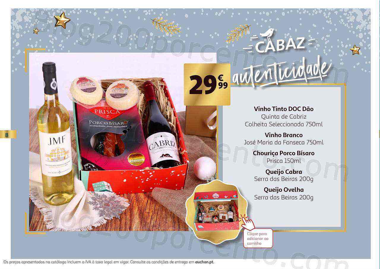 Antevisão Folheto AUCHAN Cabazes de Natal Promoções de 3 novembro a 24 dezembro