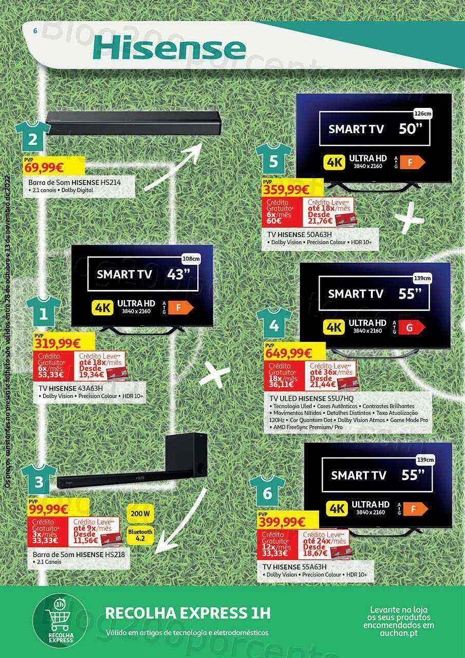 Antevisão Folheto AUCHAN Tecnologia Promoções de 28 outubro a 13 novembro
