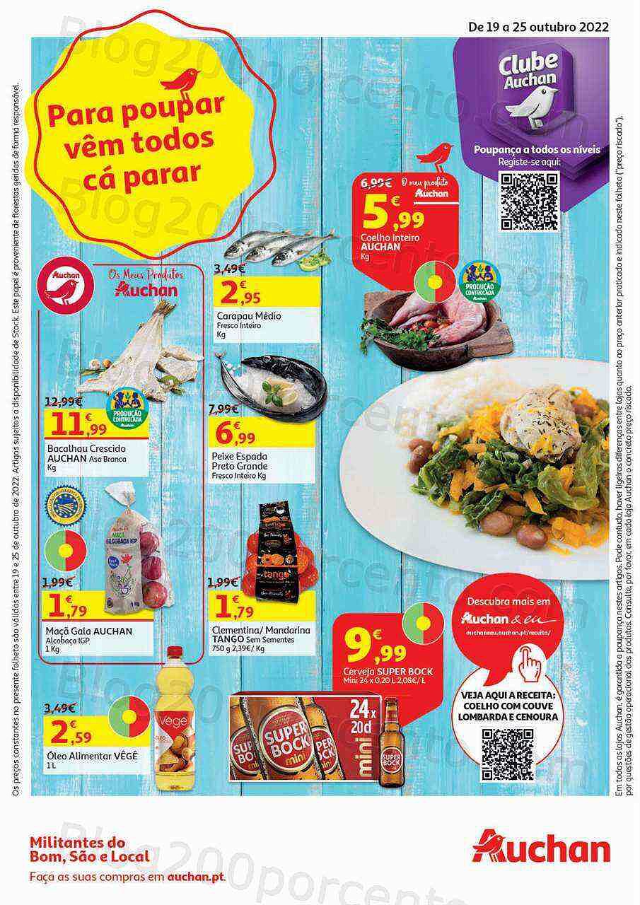 Antevisão Folheto AUCHAN Promoções de 19 a 25 outubro