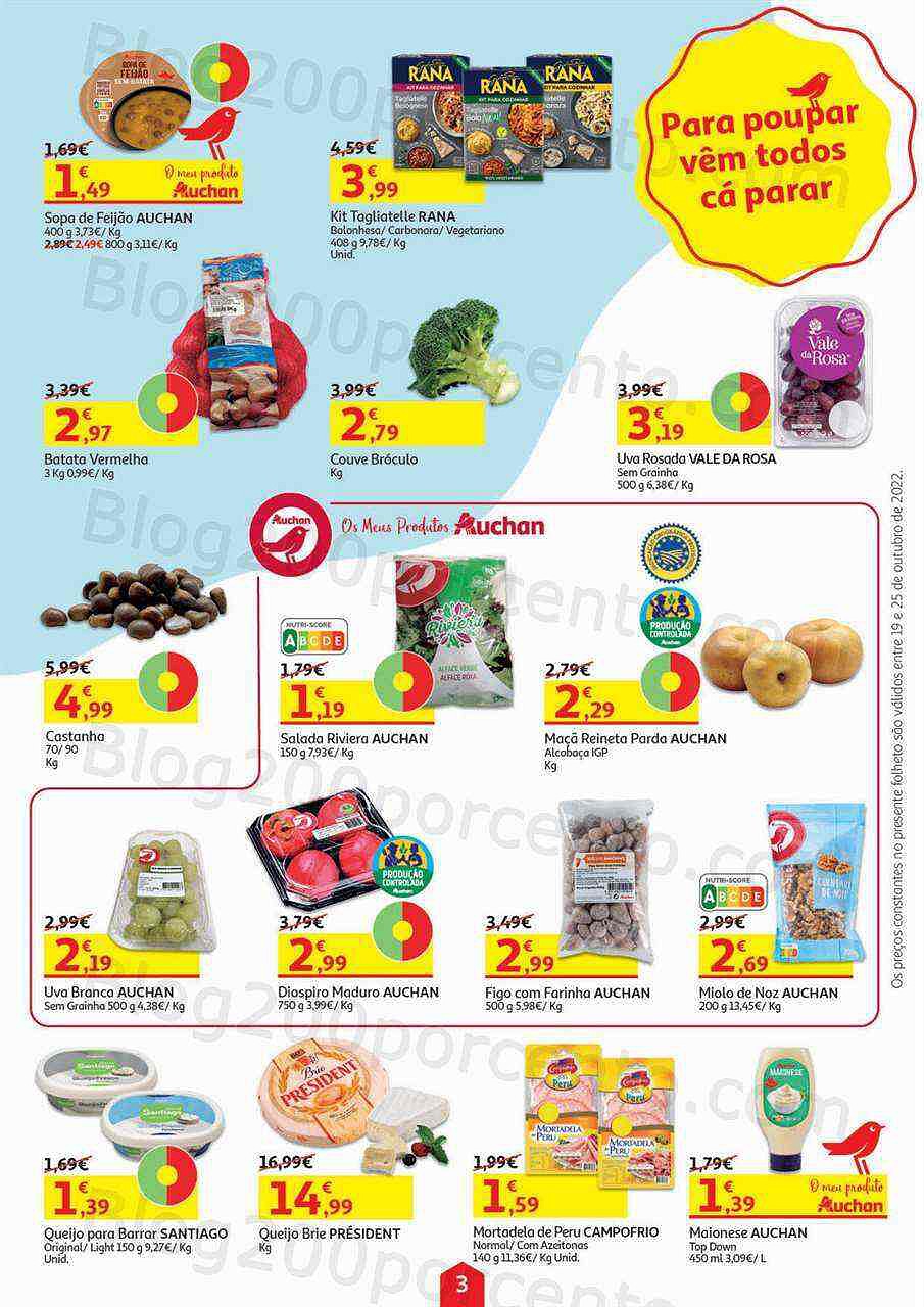 Antevisão Folheto AUCHAN Promoções de 19 a 25 outubro