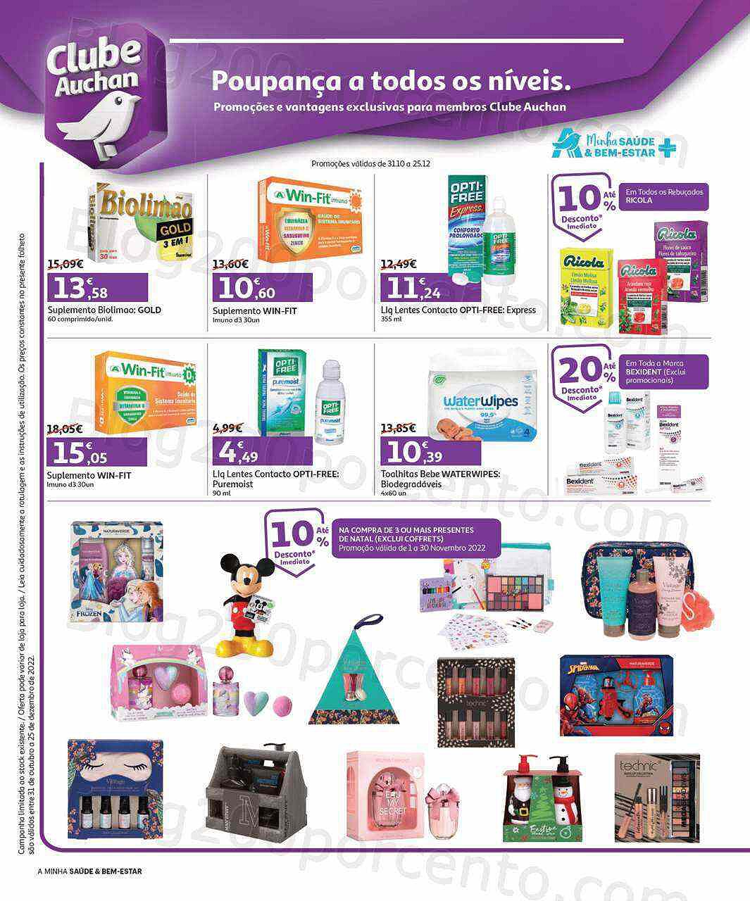 Antevisão Folheto AUCHAN Natal SBE Promoções de 31 outubro a 25 dezembro