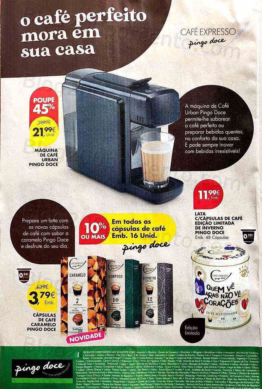 Antevisão Folheto PINGO DOCE Bebidas Quentes Promoções de 18 a 31 outubro