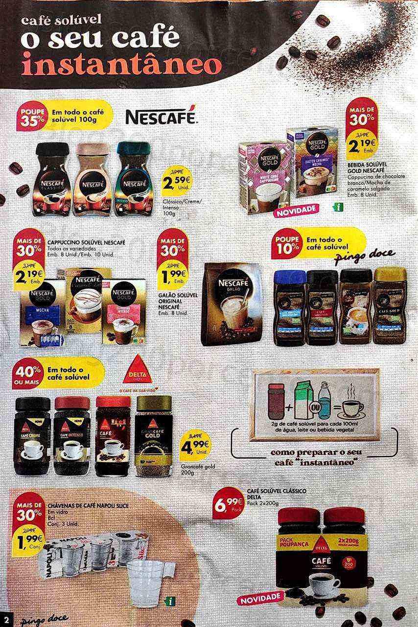 Antevisão Folheto PINGO DOCE Bebidas Quentes Promoções de 18 a 31 outubro