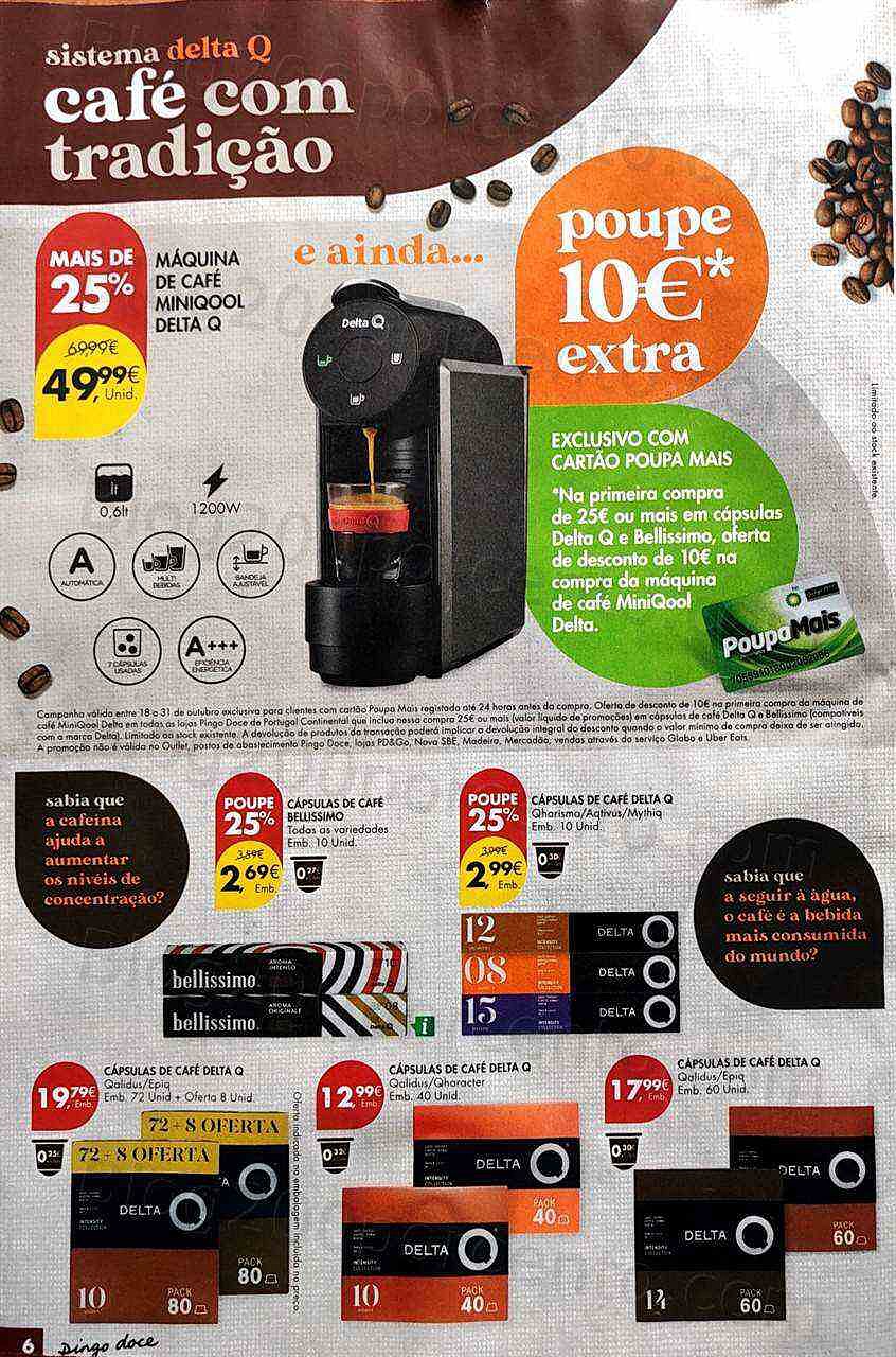 Antevisão Folheto PINGO DOCE Bebidas Quentes Promoções de 18 a 31 outubro