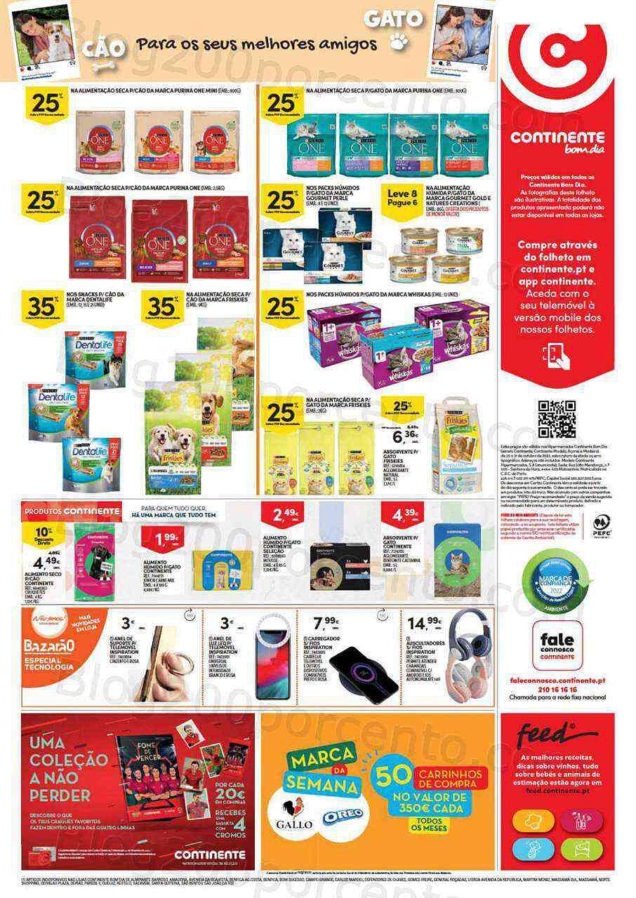 Antevisão Folheto CONTINENTE Bom Dia Promoções de 25 a 31 outubro
