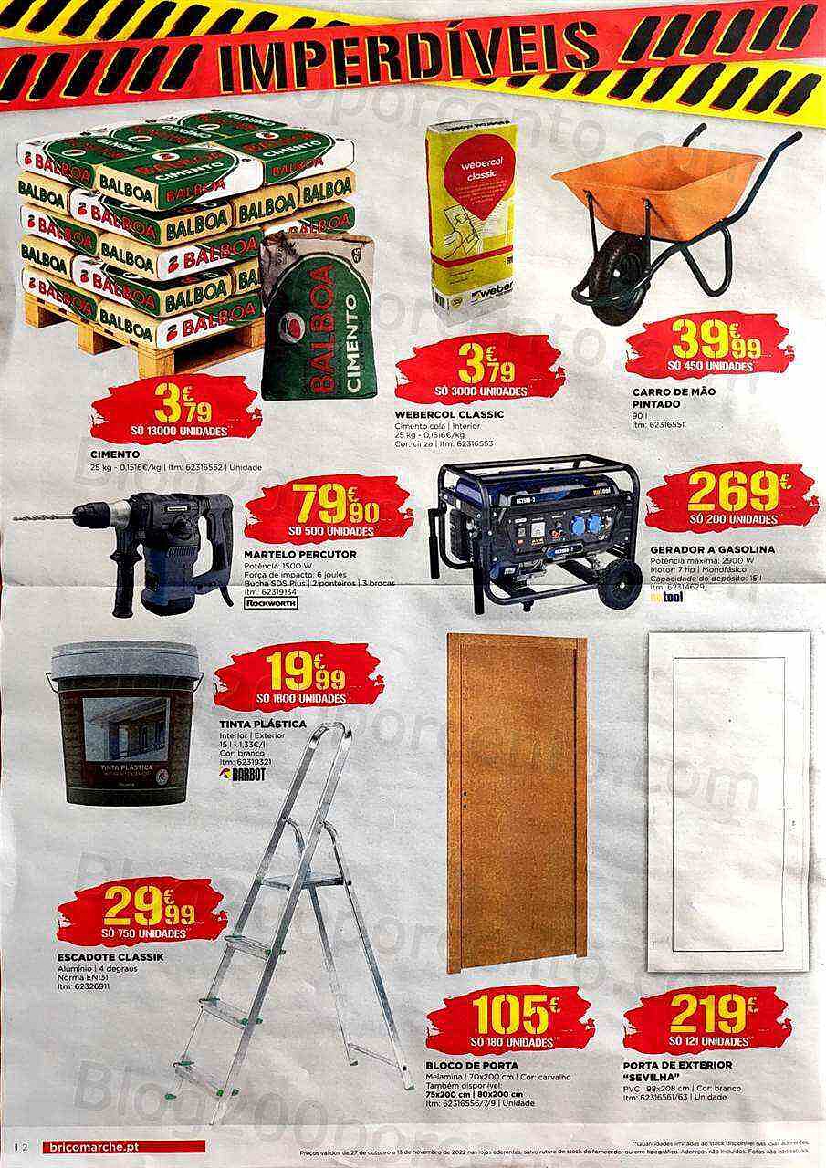 Antevisão Folheto BRICOMARCHÉ Promoções de 27 outubro a 13 novembro