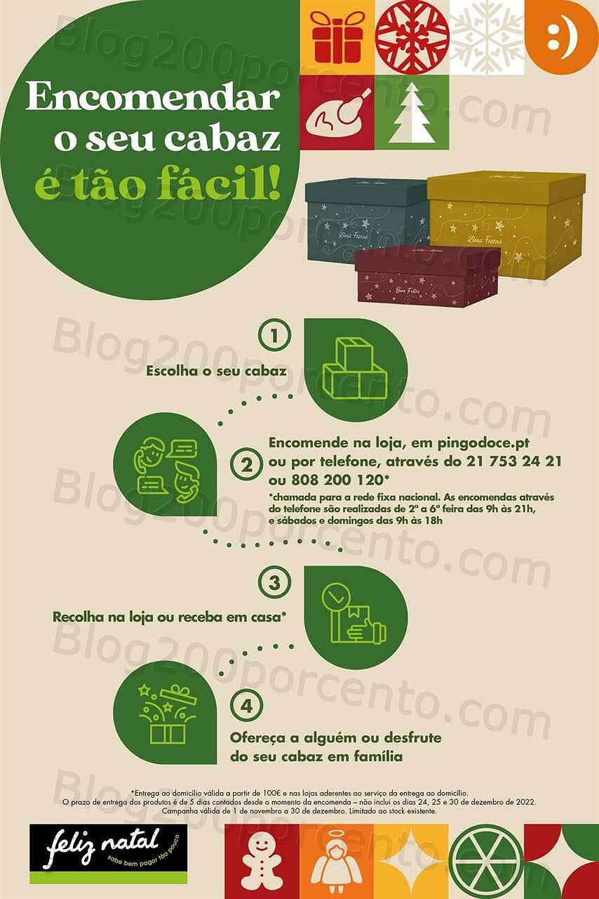 Antevisão Folheto PINGO DOCE Cabazes de Natal Promoções de 1 novembro a 30 dezembro