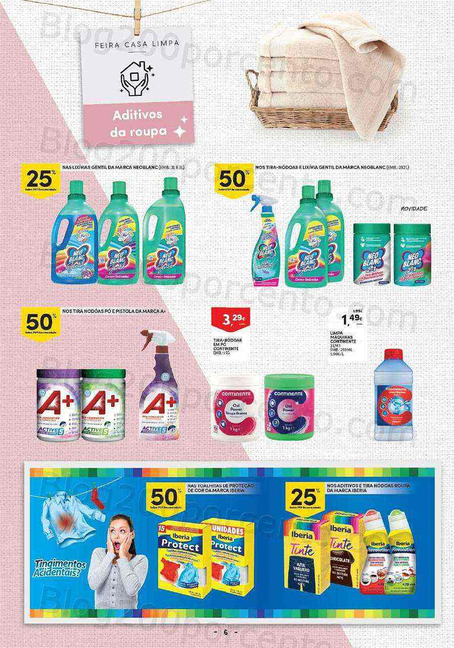 Antevisão Folheto CONTINENTE Casa Limpa Promoções de 25 outubro a 6 novembro