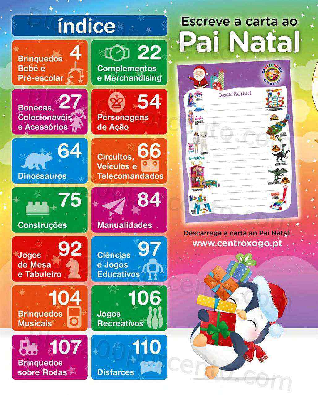 Antevisão Folheto CENTROXOGO Brinquedos Natal Promoções de 3 a 29 novembro
