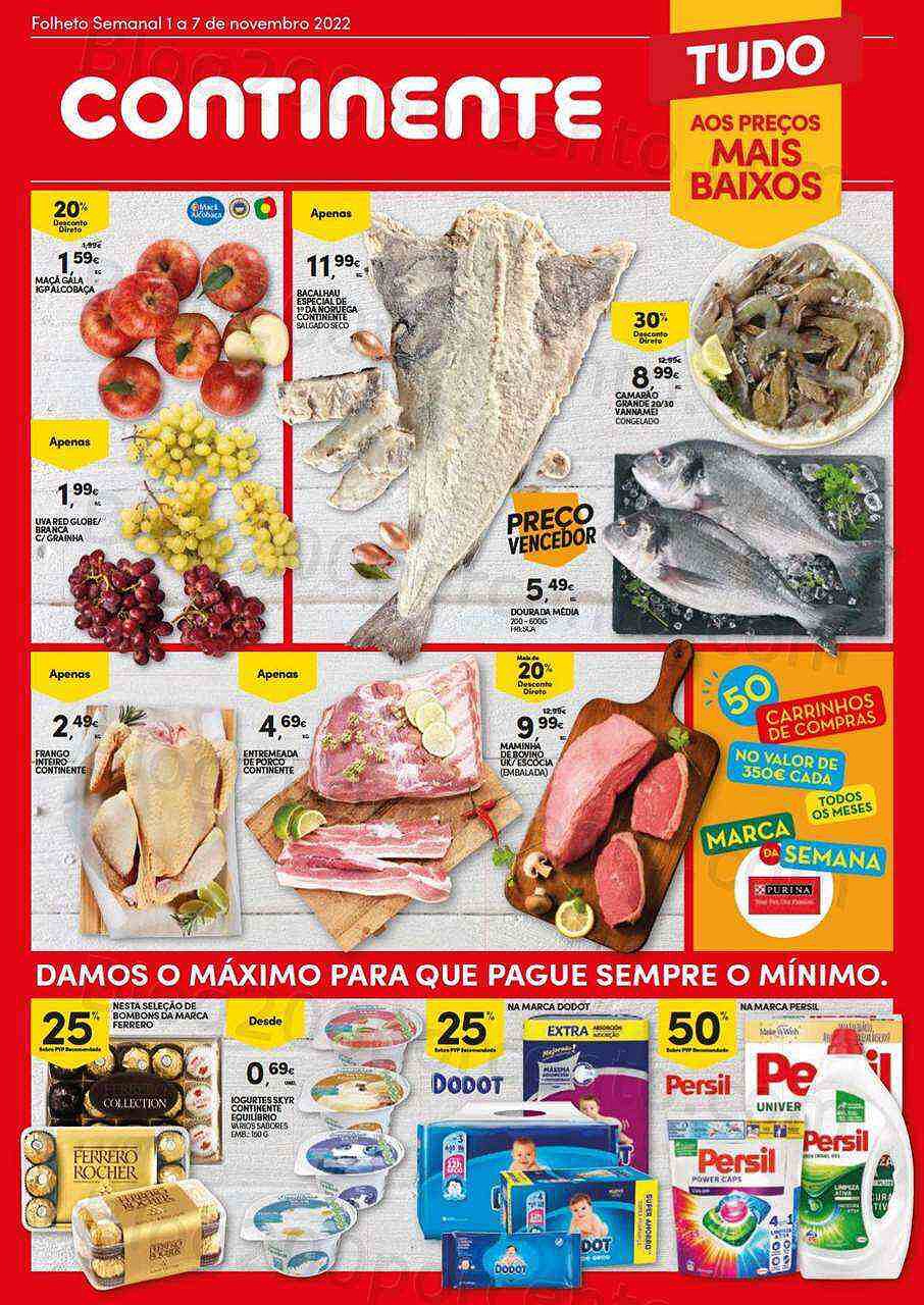 Antevisão Folheto CONTINENTE Modelo - Hiper Promoções de 1 a 7 novembro
