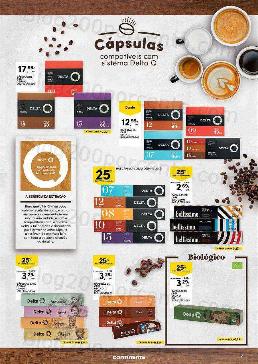 Antevisão Folheto CONTINENTE Feira Bebidas Quentes Promoções de 18 a 30 outubro