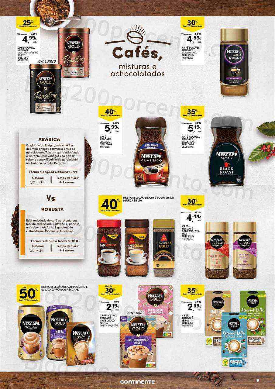 Antevisão Folheto CONTINENTE Feira Bebidas Quentes Promoções de 18 a 30 outubro