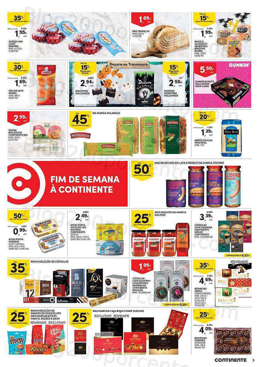 Antevisão Folheto CONTINENTE Promoções Fim de Semana - 21 a 24 outubro
