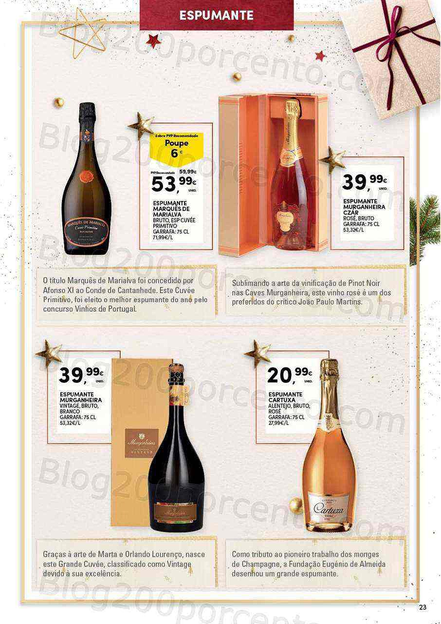 Antevisão Folheto CONTINENTE Garrafeira Natal Promoções de 1 novembro a 24 dezembro
