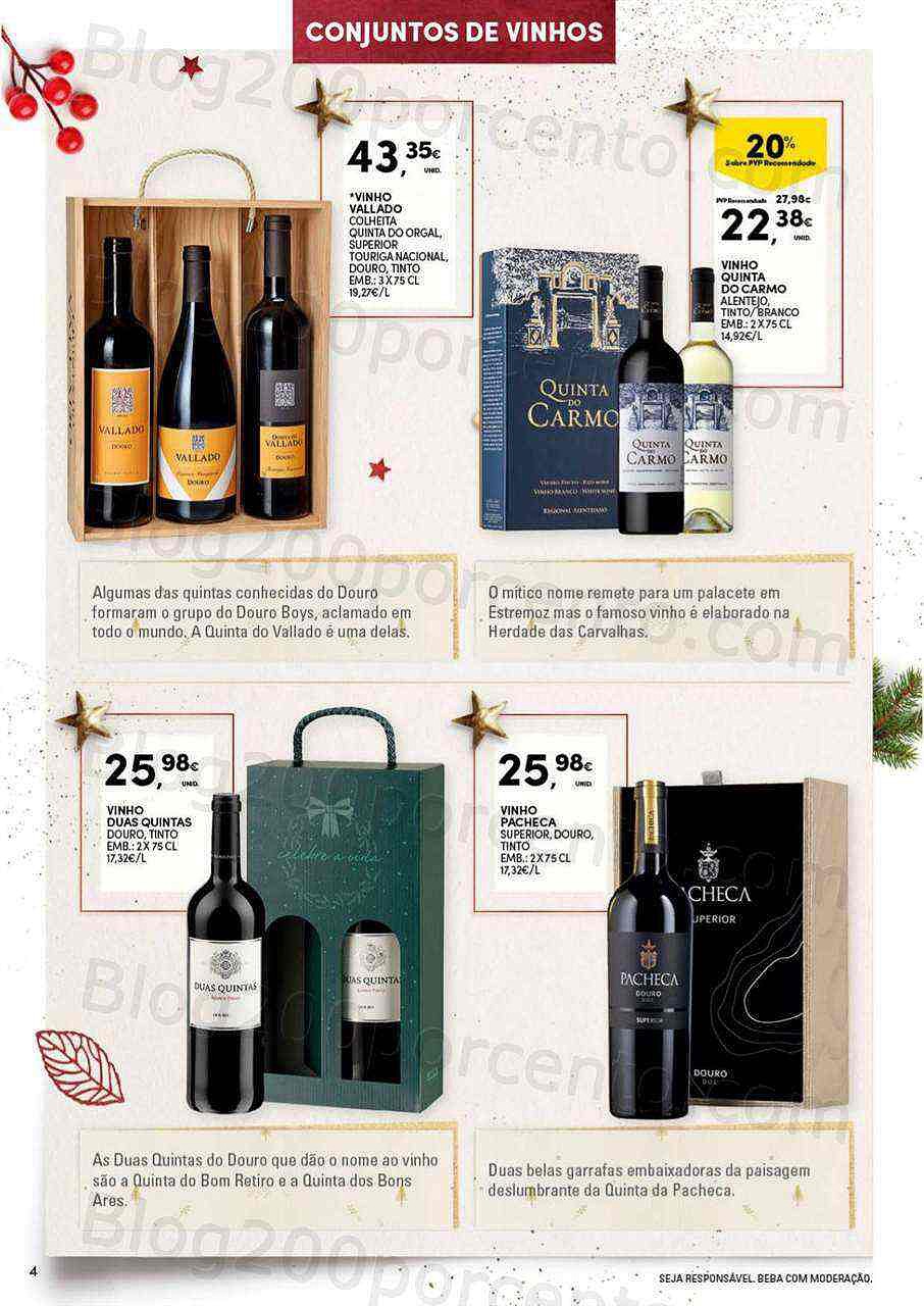 Antevisão Folheto CONTINENTE Garrafeira Natal Promoções de 1 novembro a 24 dezembro