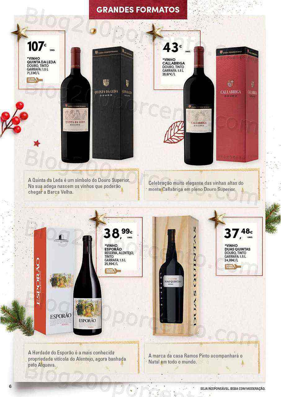 Antevisão Folheto CONTINENTE Garrafeira Natal Promoções de 1 novembro a 24 dezembro