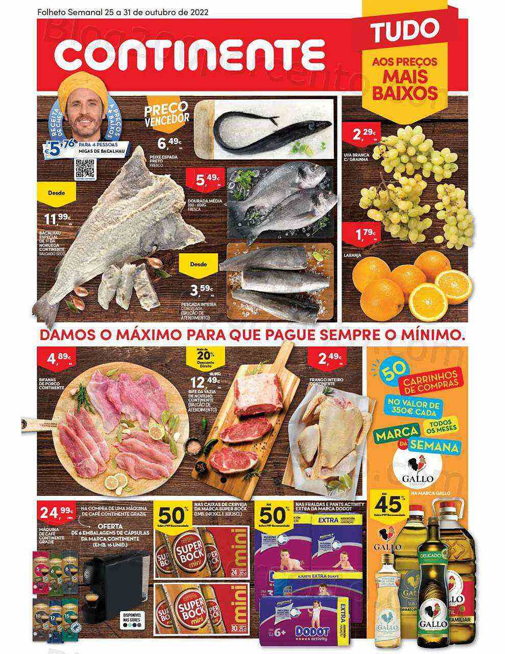 Antevisão Folheto CONTINENTE Modelo - Hiper Promoções de 25 a 31 outubro