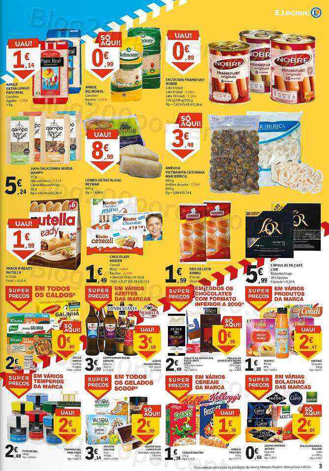 Antevisão Folheto E-LECLERC Promoções Fim de Semana - 21 a 23 outubro